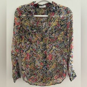 Equipment Silk Floral Button Down